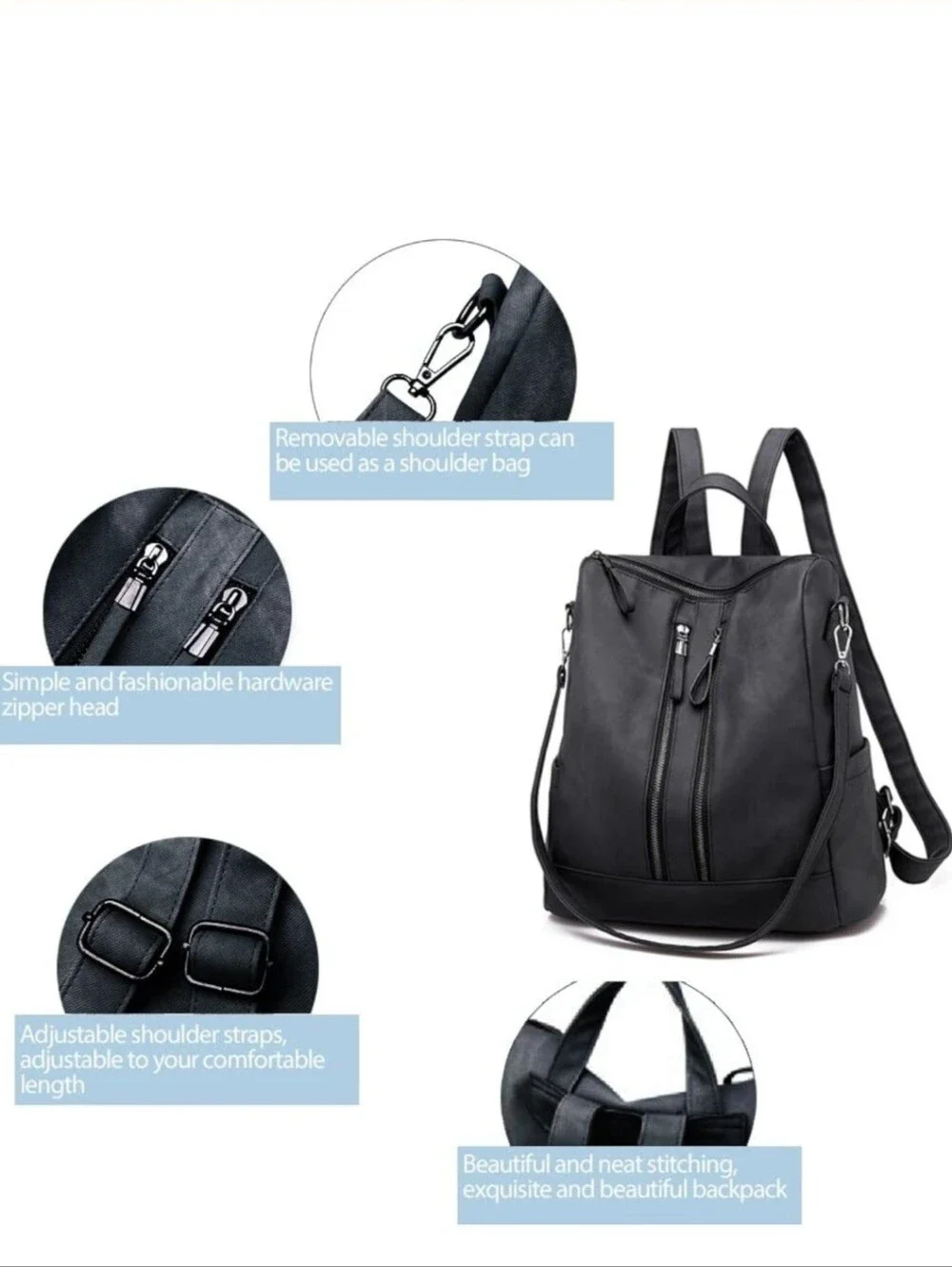 NEW Backpack Purse, Convertible Shoulder Bags Handbags